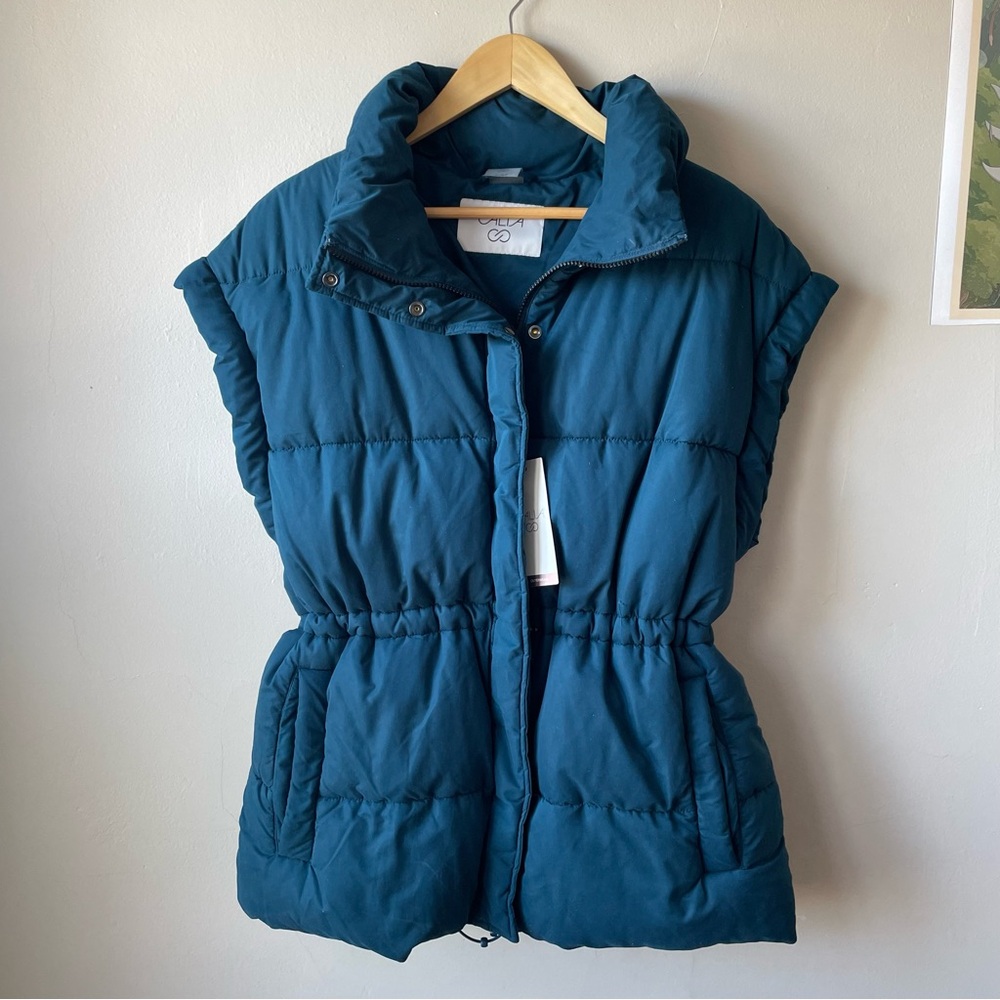 NWT Calia Women's Teal Blue Puffer Vest Size S